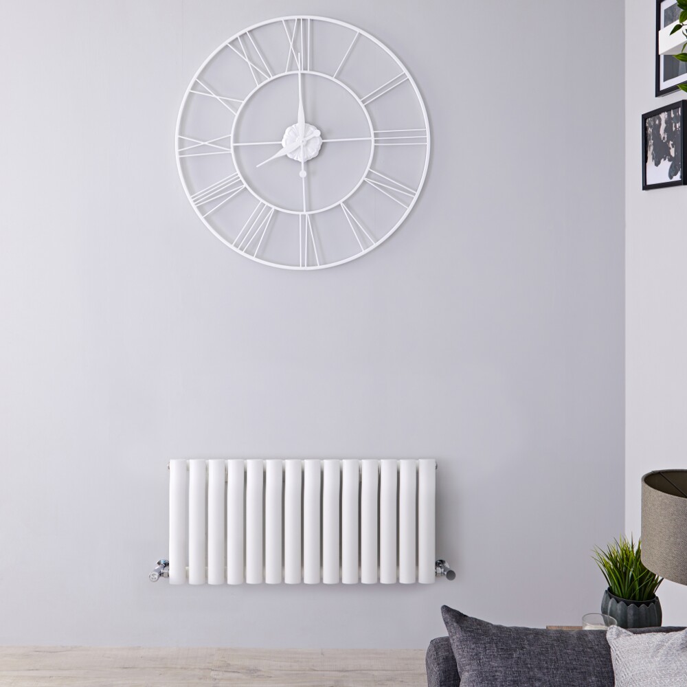 Radiateur Design Horizontal Blanc Vitality 40cm x 83,4cm x 5,6cm 634 Watts