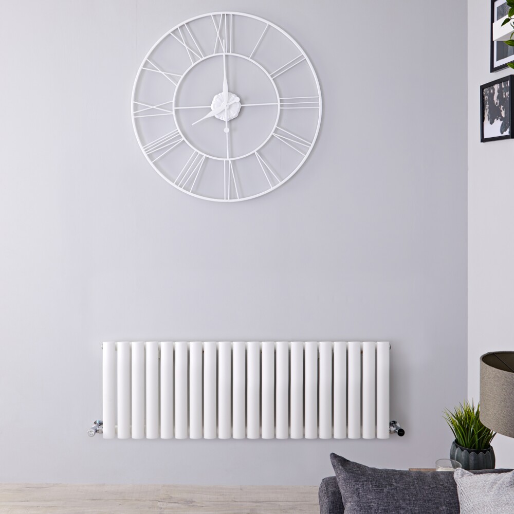 Radiateur Design Horizontal Blanc Vitality 40cm x 118cm x 5,6cm 906 Watts