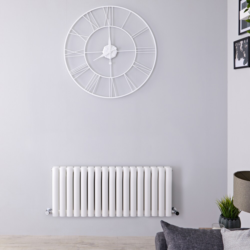 Radiateur Design Horizontal Blanc Vitality 40cm x 100cm x 7,8cm 1171 Watts