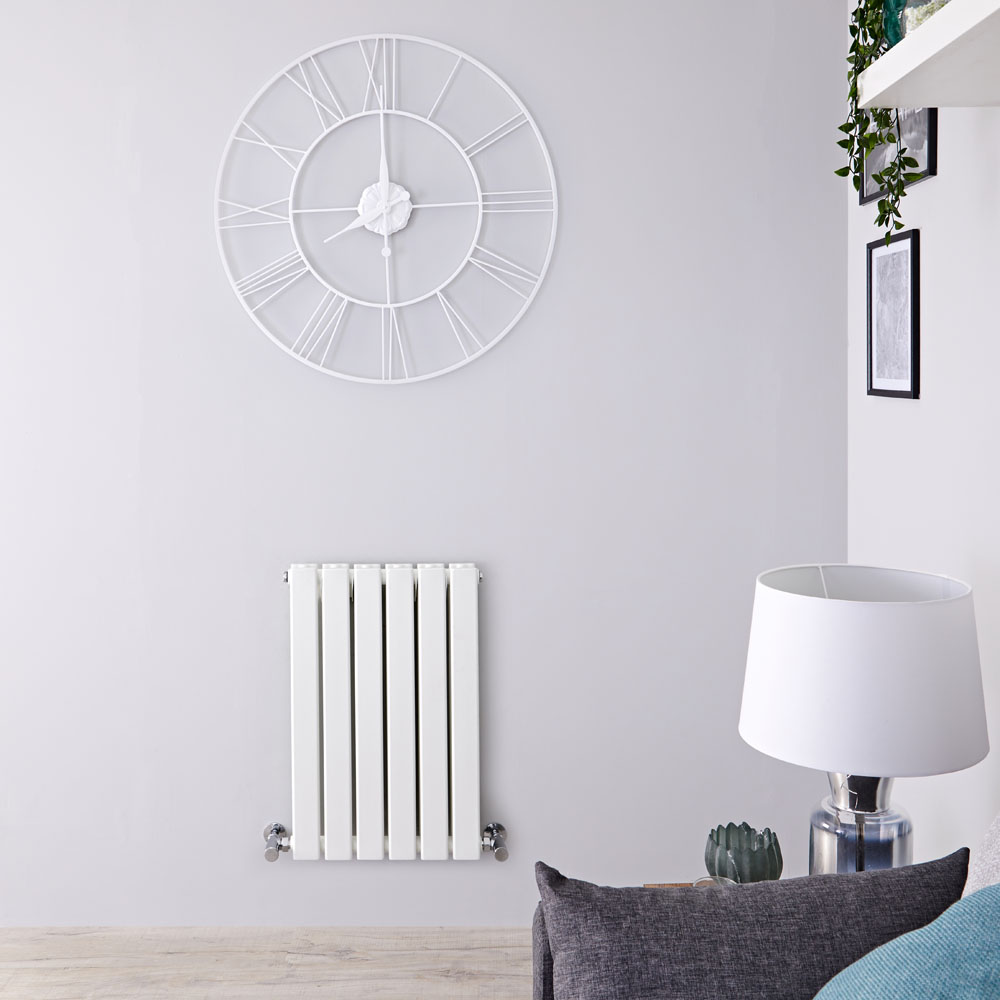 Radiateur Design Horizontal Blanc Delta 63,5cm x 42cm x 5,8cm 573 Watts