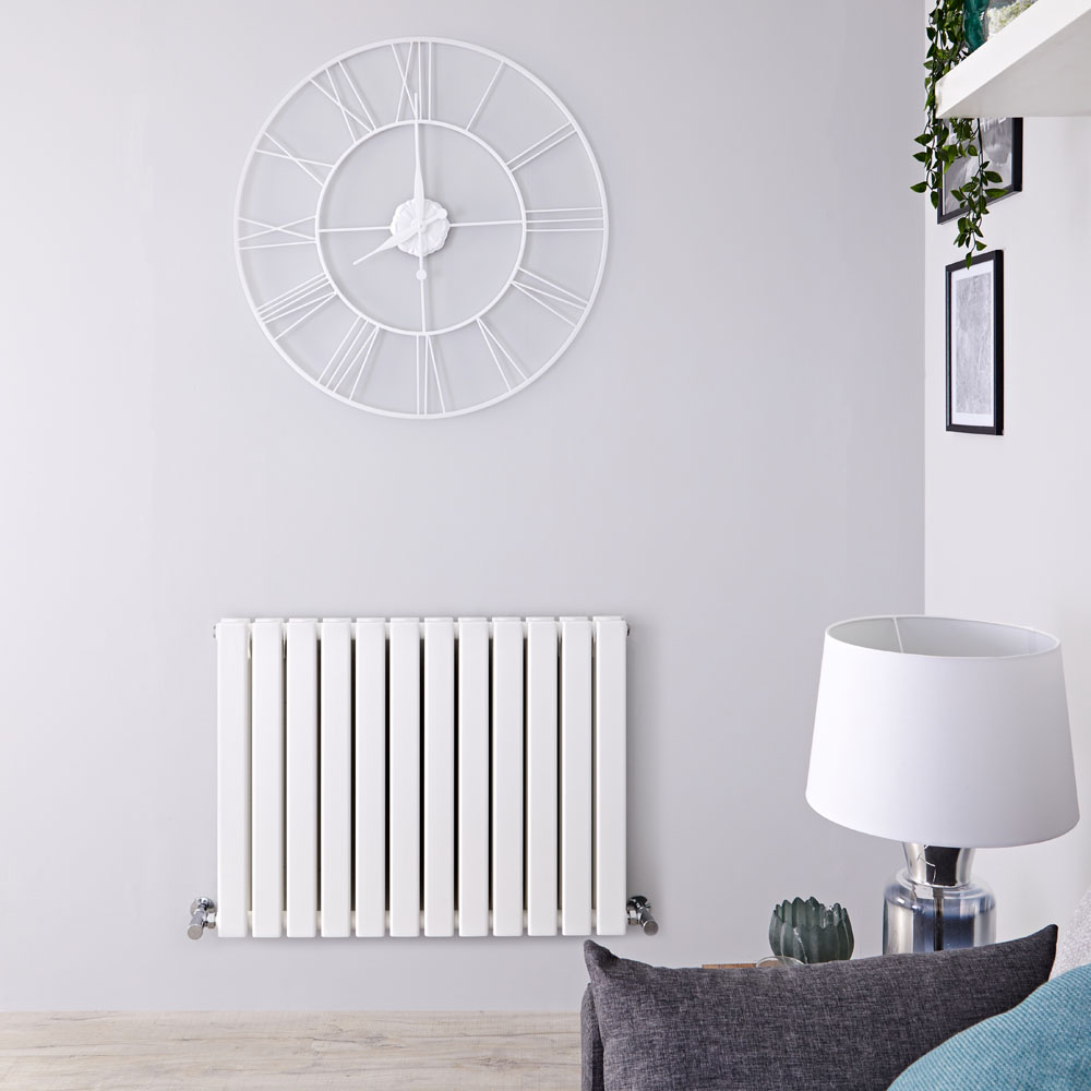Radiateur Design Horizontal Blanc Delta 63,5cm x 84cm x 5,8cm 1146 Watts