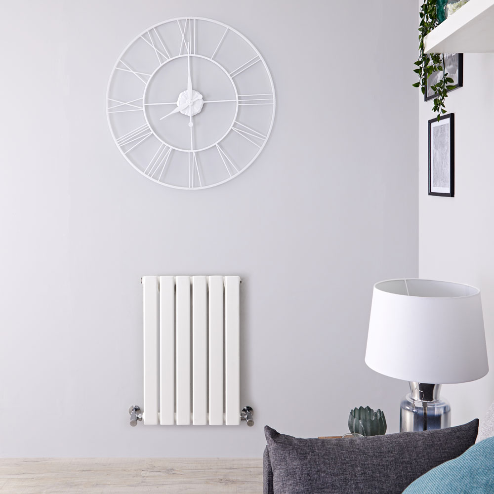 Radiateur Design Horizontal Blanc Delta 63,5cm x 42cm x 4,6cm 376 Watts
