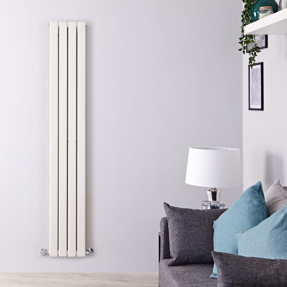 Radiateur Design Vertical Blanc Delta 160cm x 28cm x 6cm 882 Watts