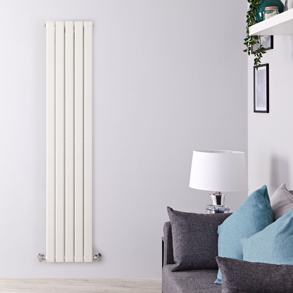 Radiateur Design Vertical Blanc Delta 160cm x 35cm x 4,7cm 733 Watts