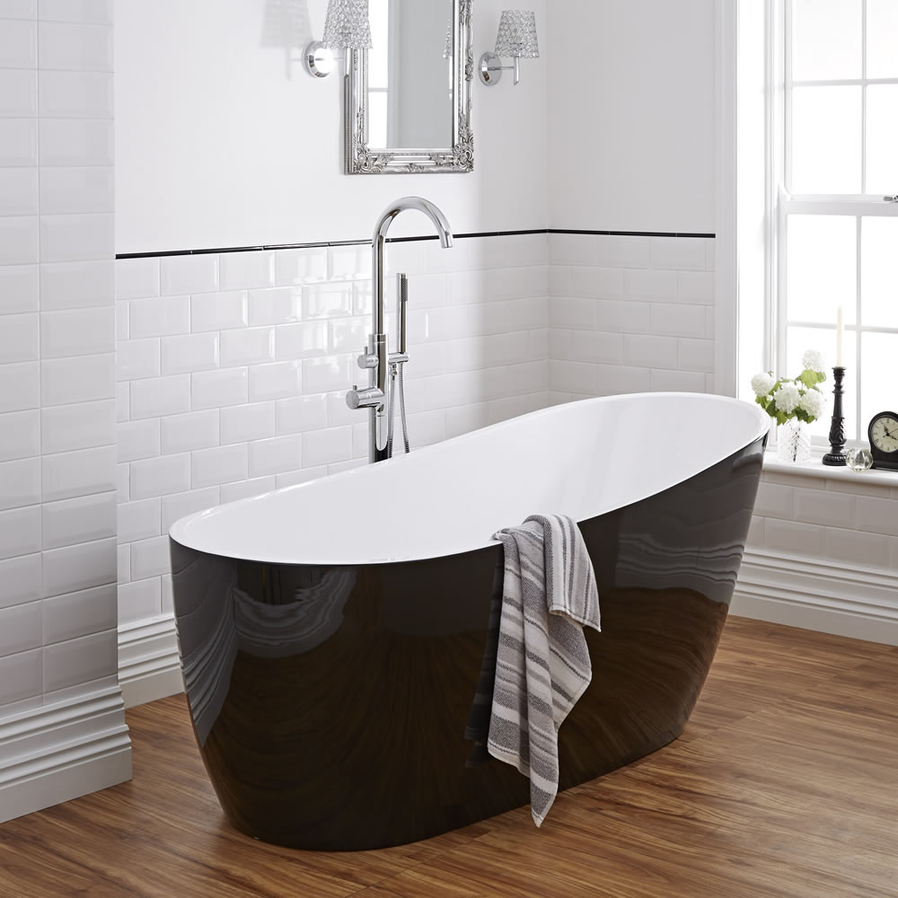 Baignoire Îlot Noire 72 x 180cm
