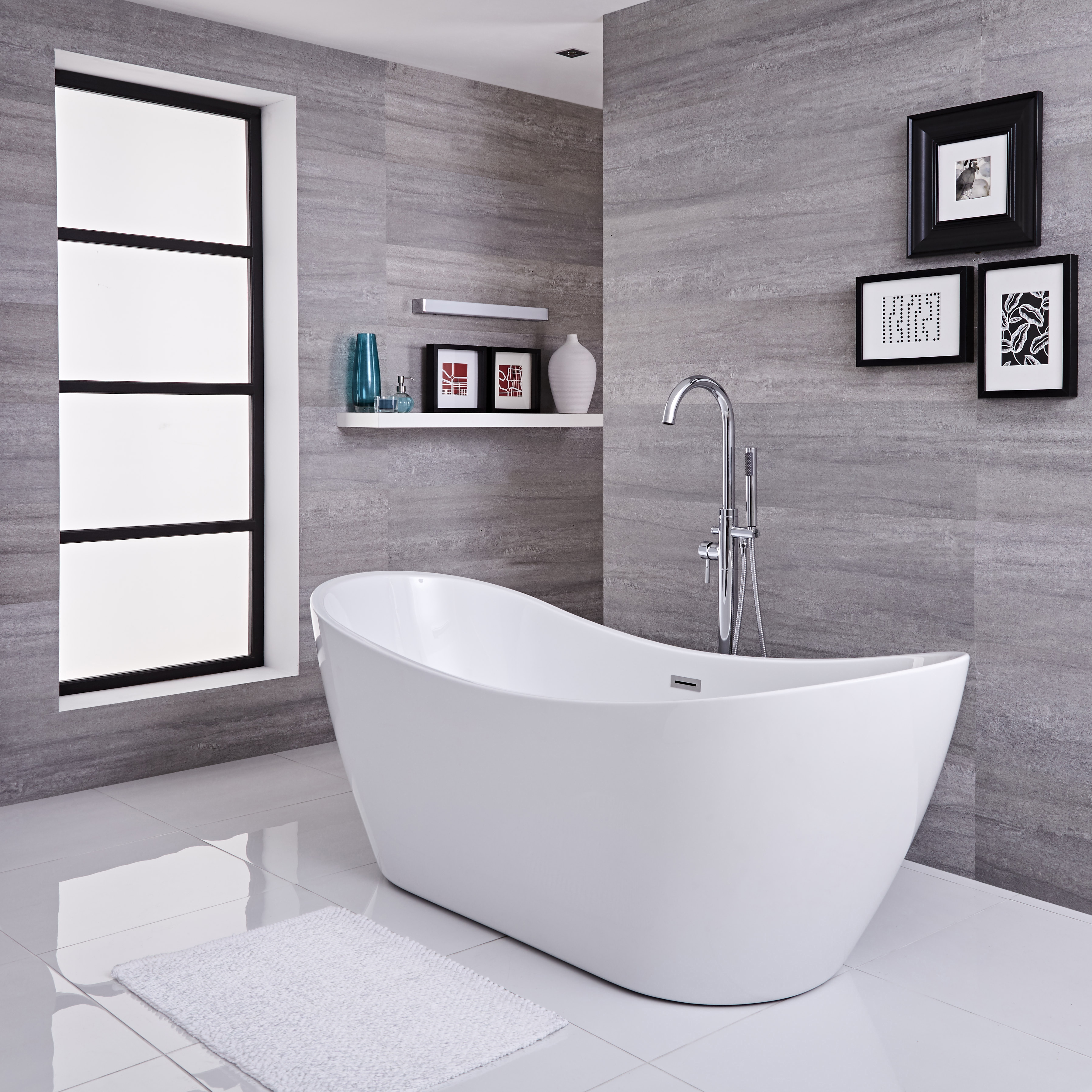 Baignoire îlot 71 x 183cm Lune