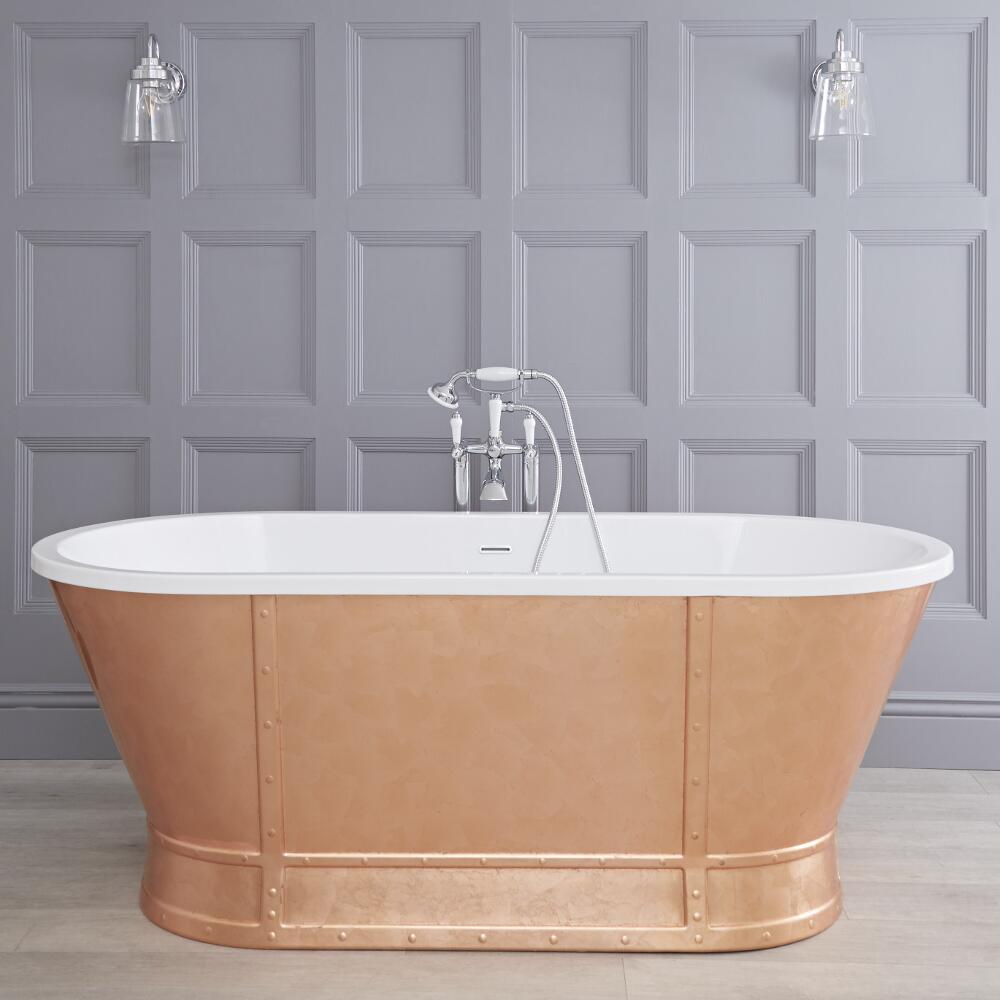 Baignoire îlot Bronze 167.6 x 70cm Egermont