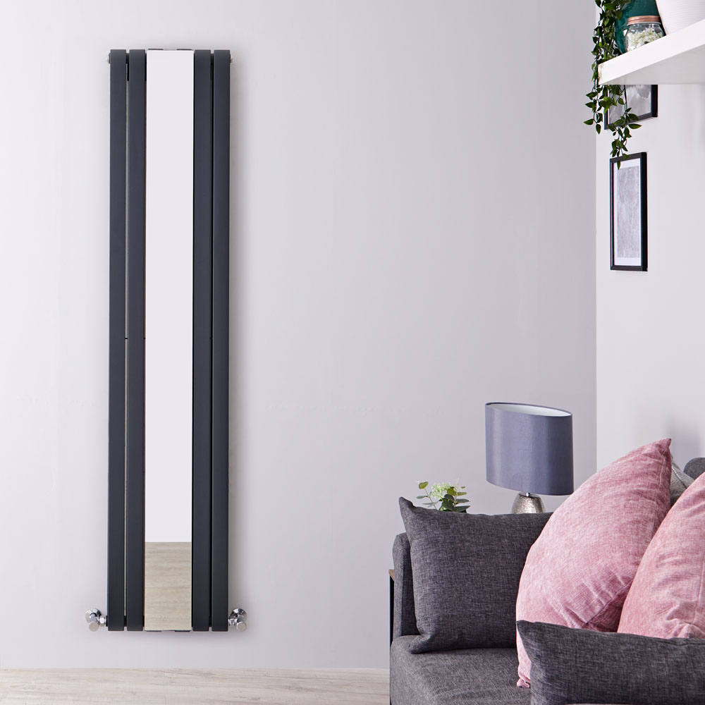 Radiateur Design Vertical Anthracite Sloane 180cm x 38,1cm x 13cm 1682 Watts