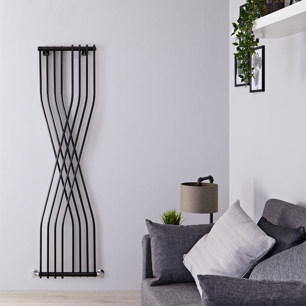 Radiateur design vertical - Noir - 177,5 cm x 45 cm x 11 cm - Xcite