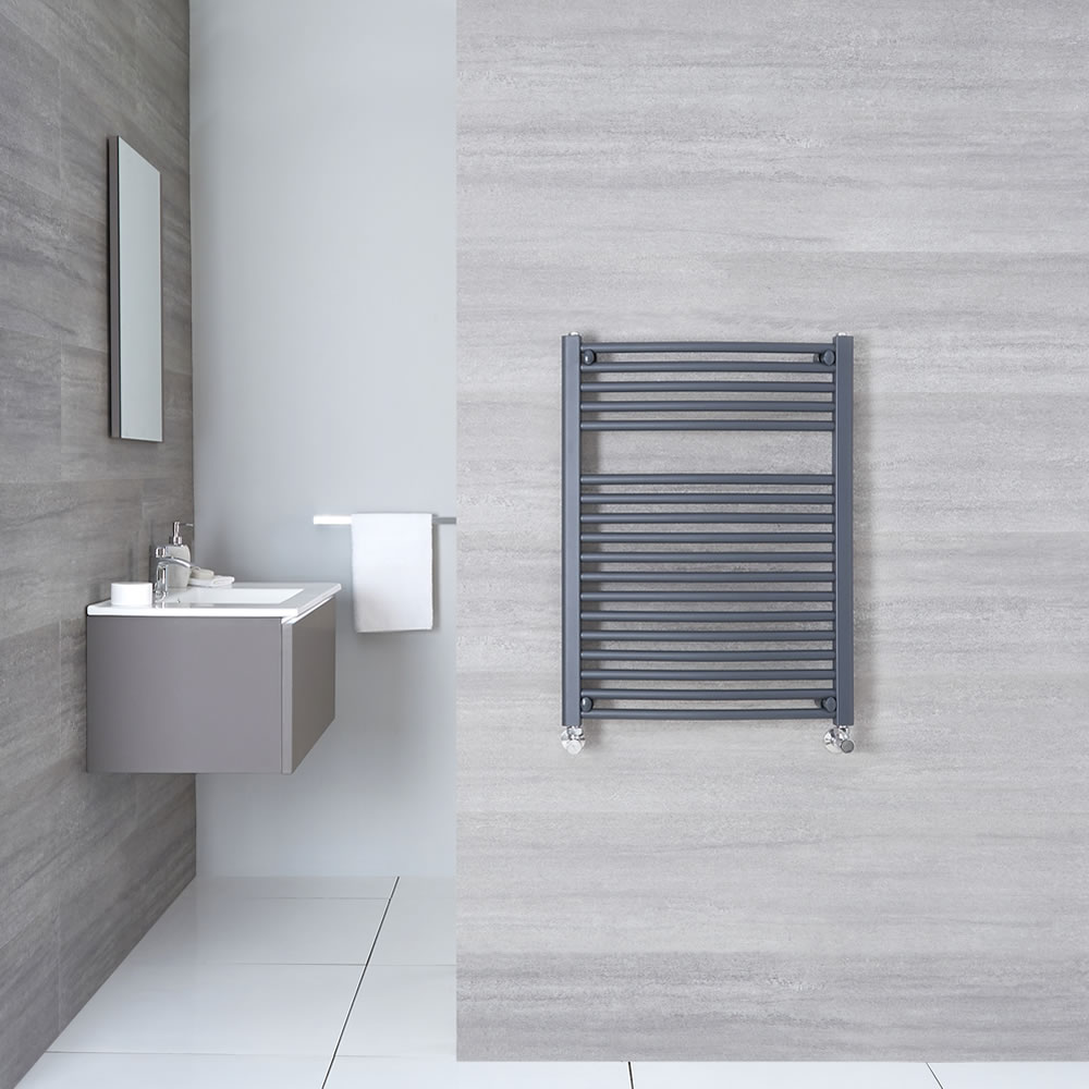 Sèche-Serviettes Anthracite Loa 80cm x 50cm x 3cm 474 Watts