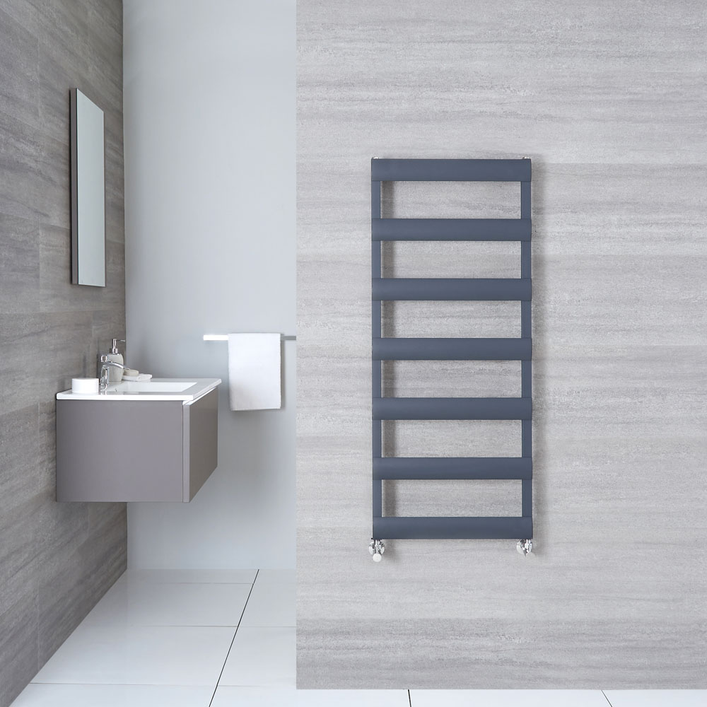 Sèche-Serviettes Aluminium Anthracite 119cm x 50cm x 3.6cm 531 Watts Ordo
