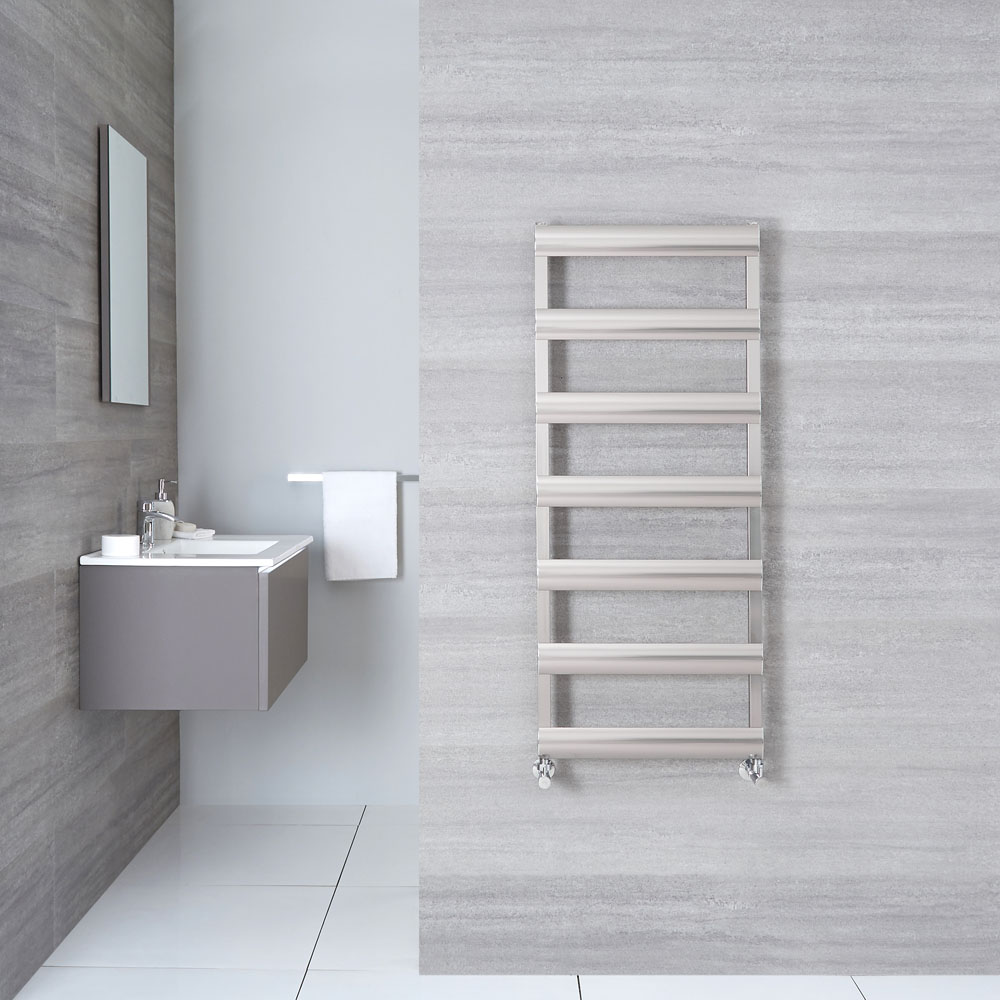 Sèche-Serviettes Aluminium Chromé 119cm x 50cm x 3.6cm 531 Watts Ordo