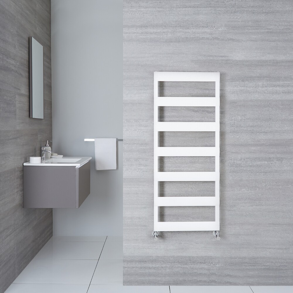 Sèche-Serviettes Alumnium Blanc 119cm x 50cm x 3.6cm 531 Watts Ordo