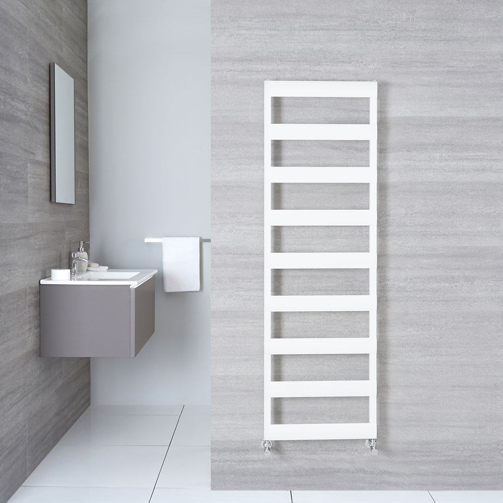 Sèche-Serviettes Aluminium Blanc 159cm x 50cm x 3.6cm 683 Watts Ordo