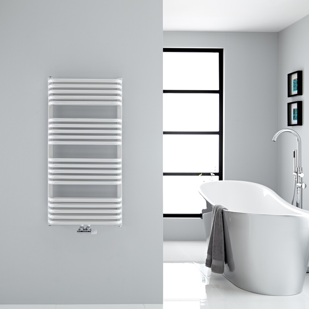 Sèche-serviettes eau chaude blanc Arch 100x50cm 933 watts