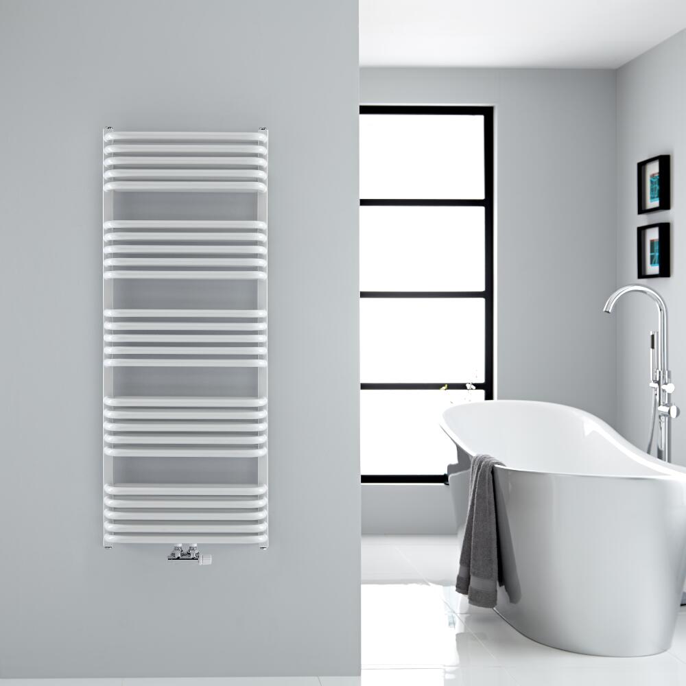 Sèche-serviettes eau chaude blanc Arch 126.9x50cm 1123 watts