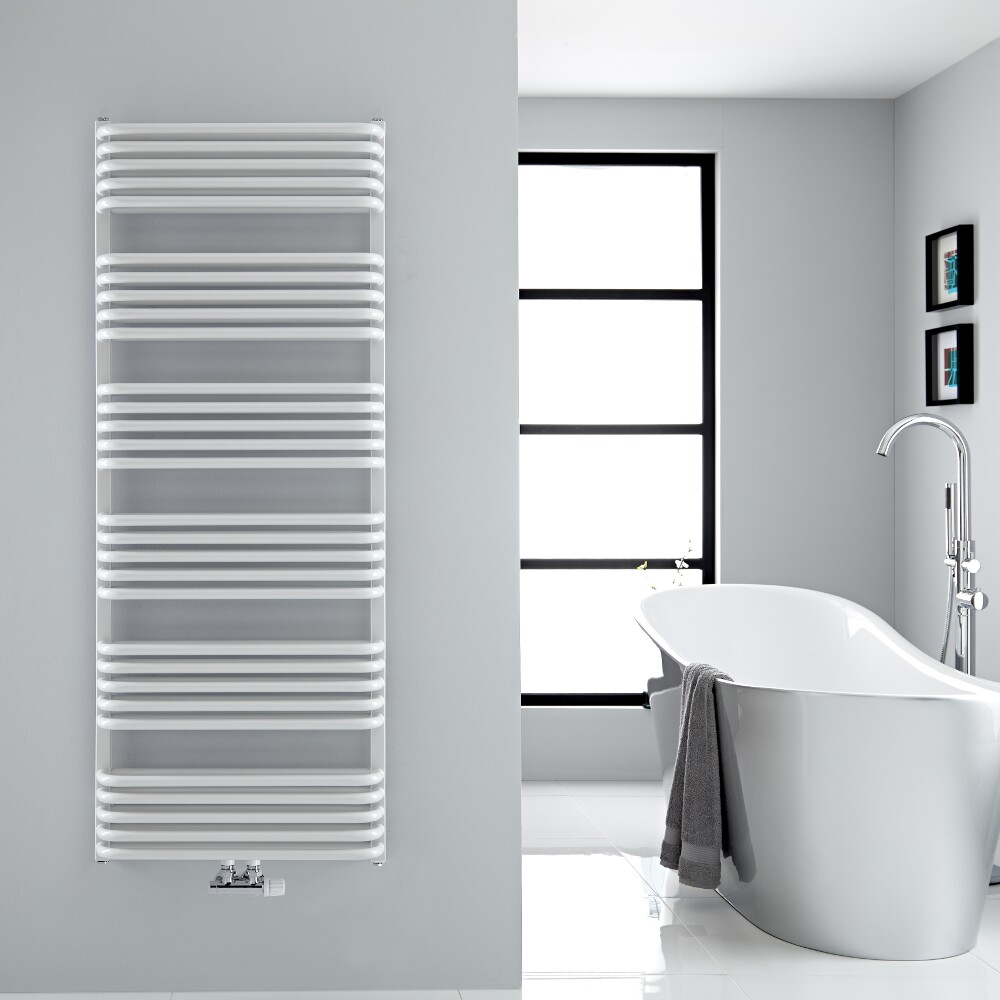 Sèche-serviettes eau chaude blanc Arch 153.3x60cm 1818 watts