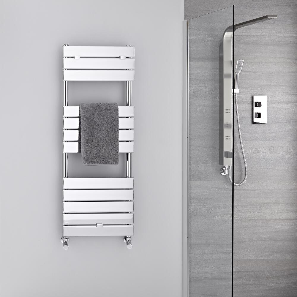 Sèche-serviettes eau chaude Chromé 121.3 x 45cm 374 watts Lustro