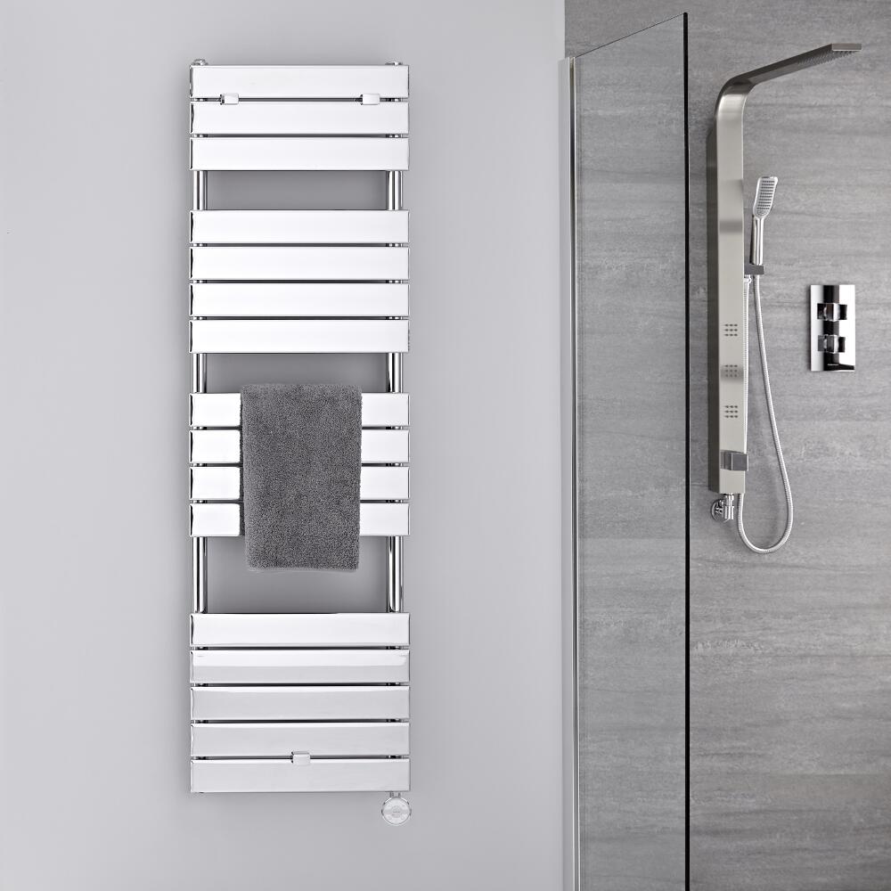 Sèche-serviettes électrique Chromé 151.2 x 45cm Lustro