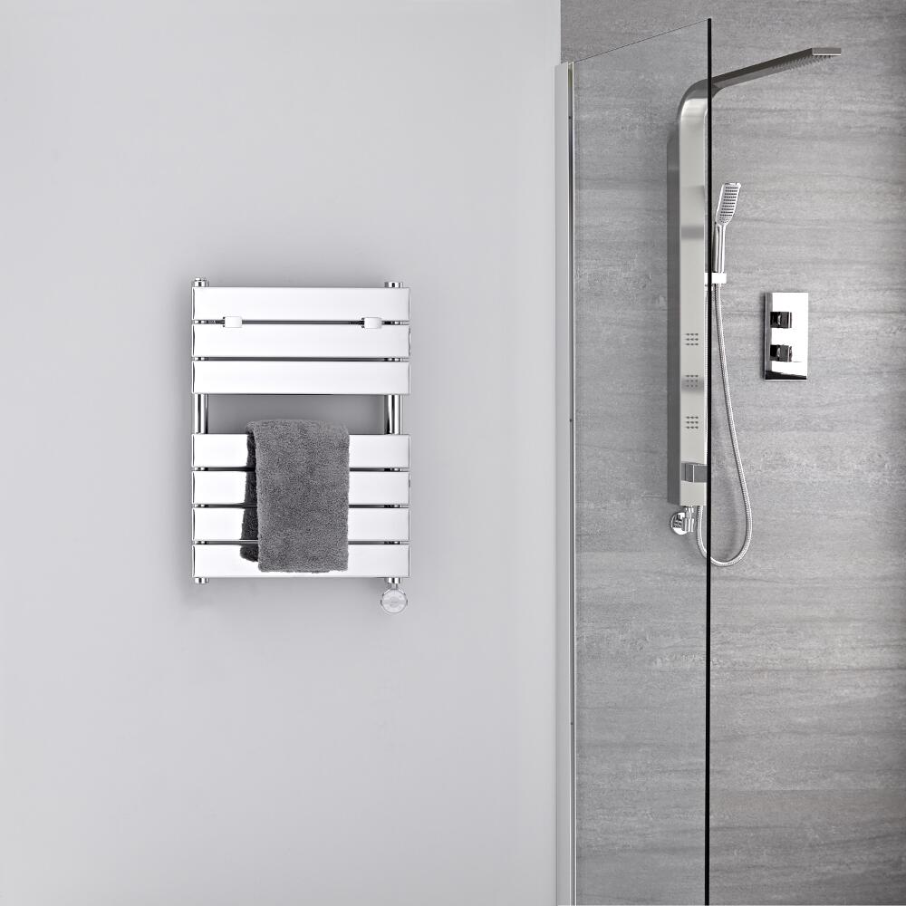 Sèche-serviettes électrique - Chromé - 62 cm x 45 cm - Lustro
