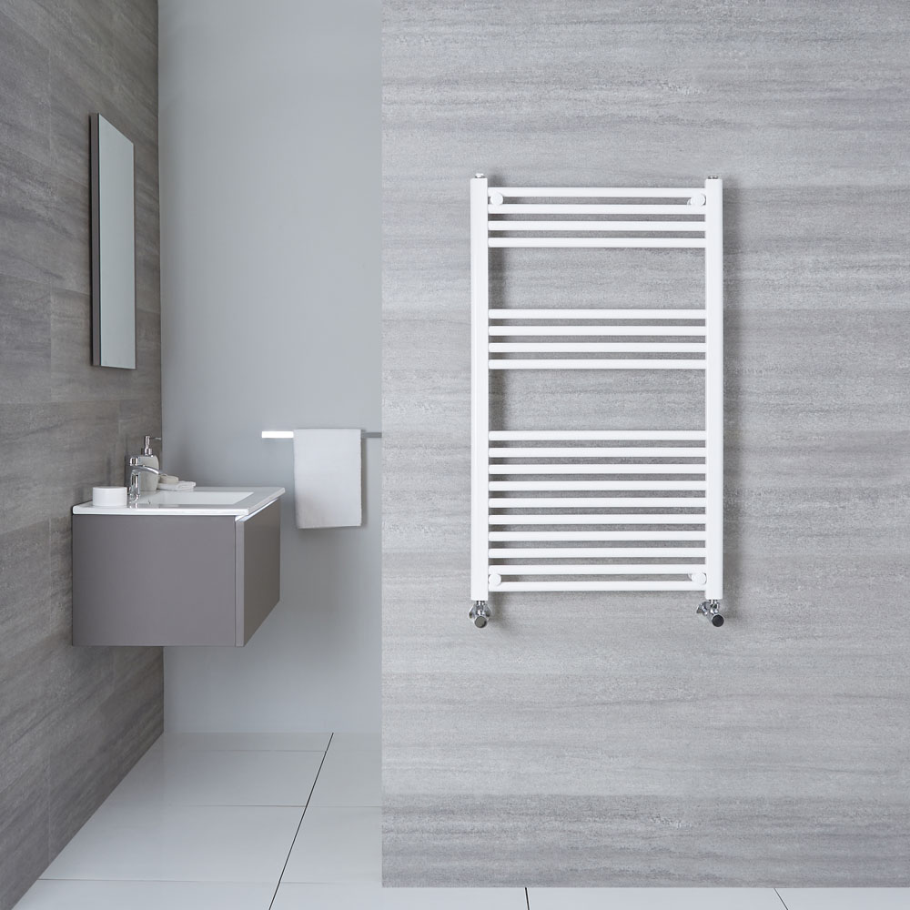 Sèche-Serviettes Blanc Etna 100cm x 60cm x 3cm 614 Watts