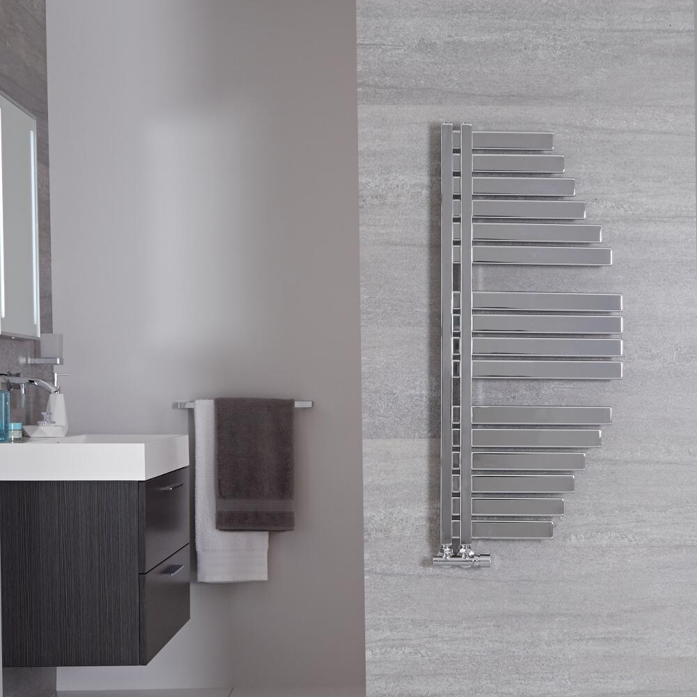 Lazio - Sèche-serviettes Design Chromé - 110cm x 48.3cm