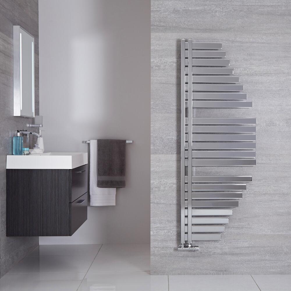 Lazio - Sèche-serviettes Design Chromé - 146cm x 54.7cm