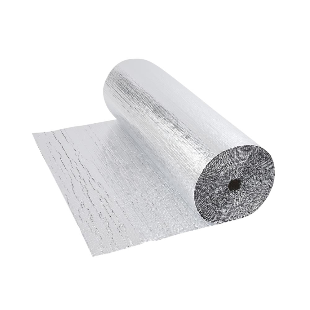 Rouleau isolant aluminium à bulles double épaisseur 5 x 1.2m Ép. 5.5mm