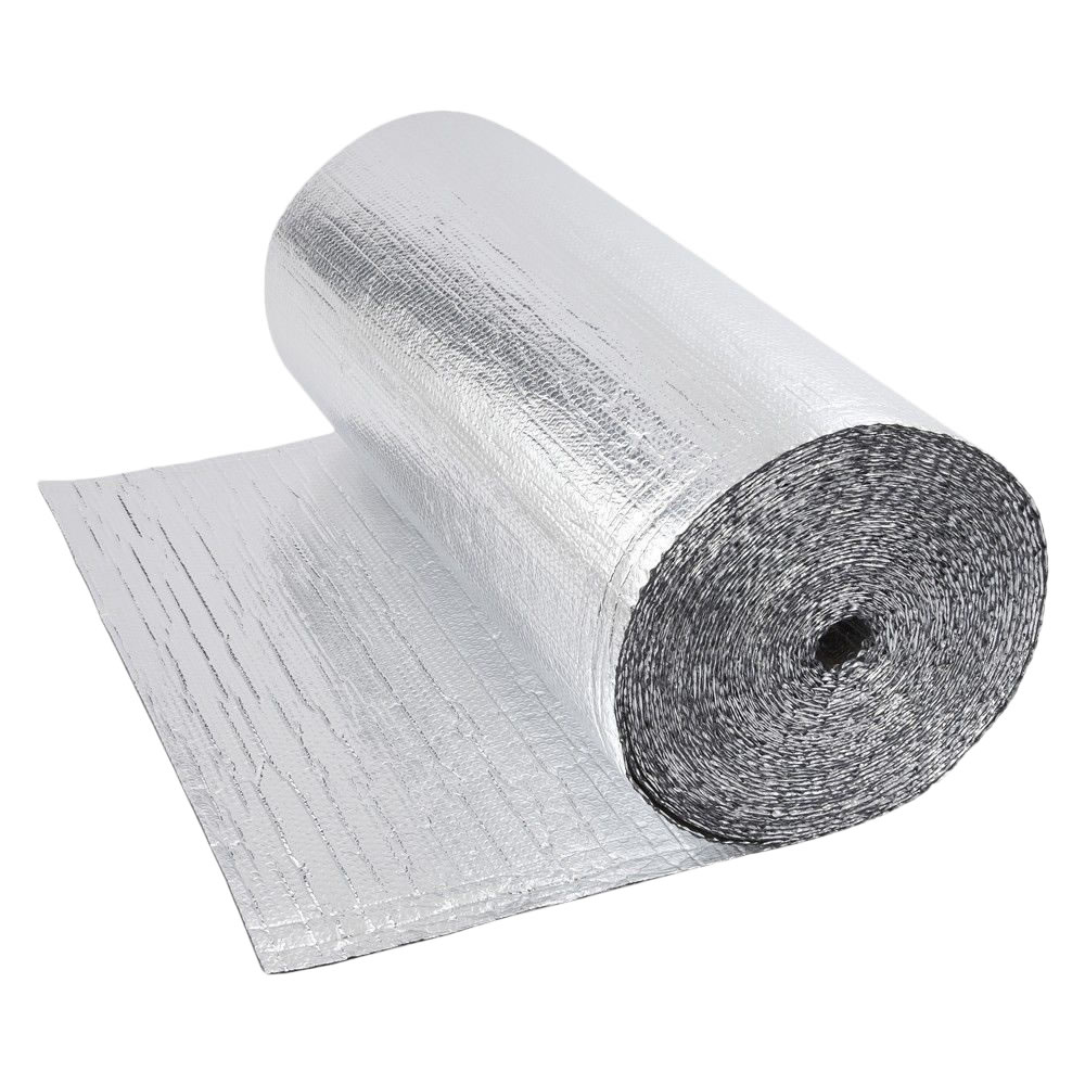 Rouleau isolant aluminium à bulles double épaisseur 40 x 1.2m Ép. 5.5mm
