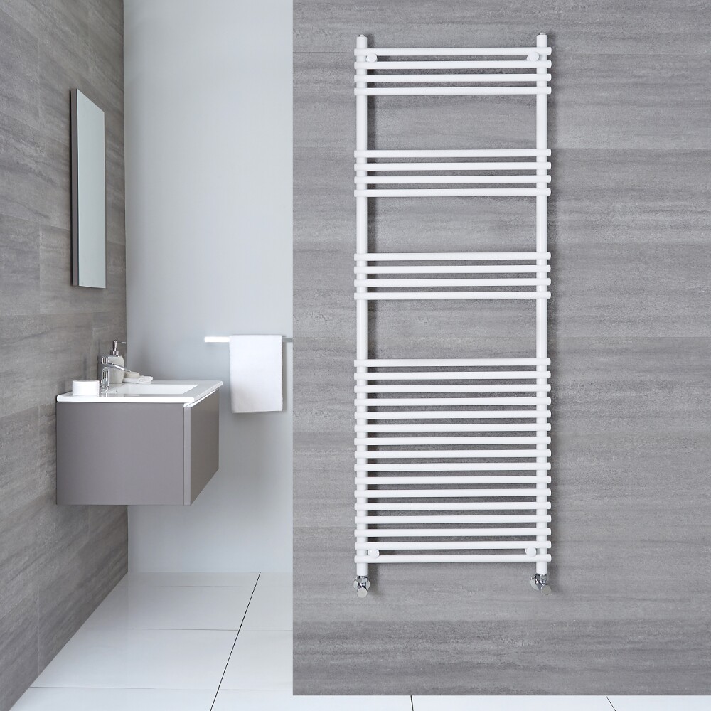 Sèche-Serviettes Blanc Ischia 165cm x 45cm x 5.5cm 850 Watts