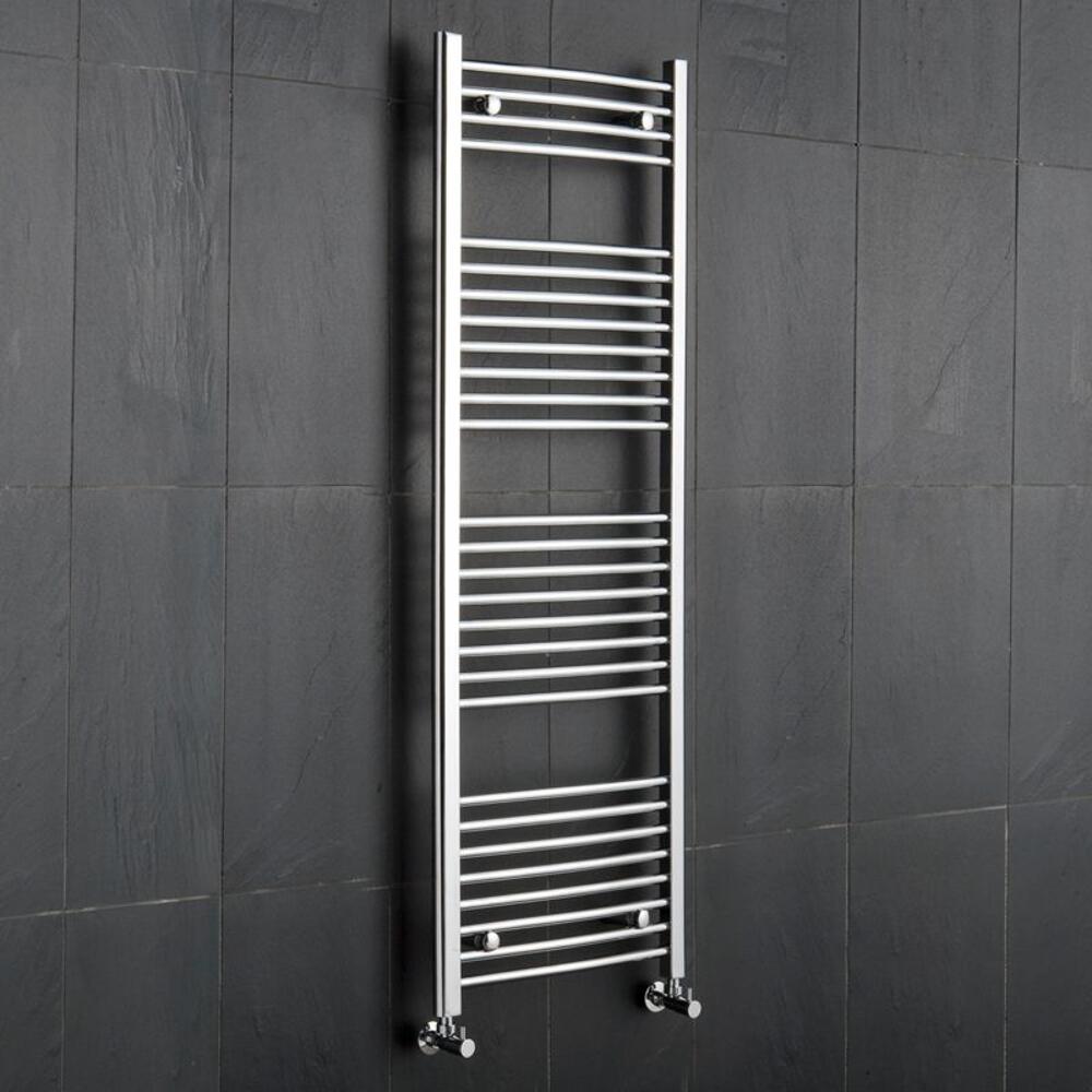 Sèche-Serviettes Incurvé Chromé Ischia 150cm x 60cm x 5cm 554 Watts