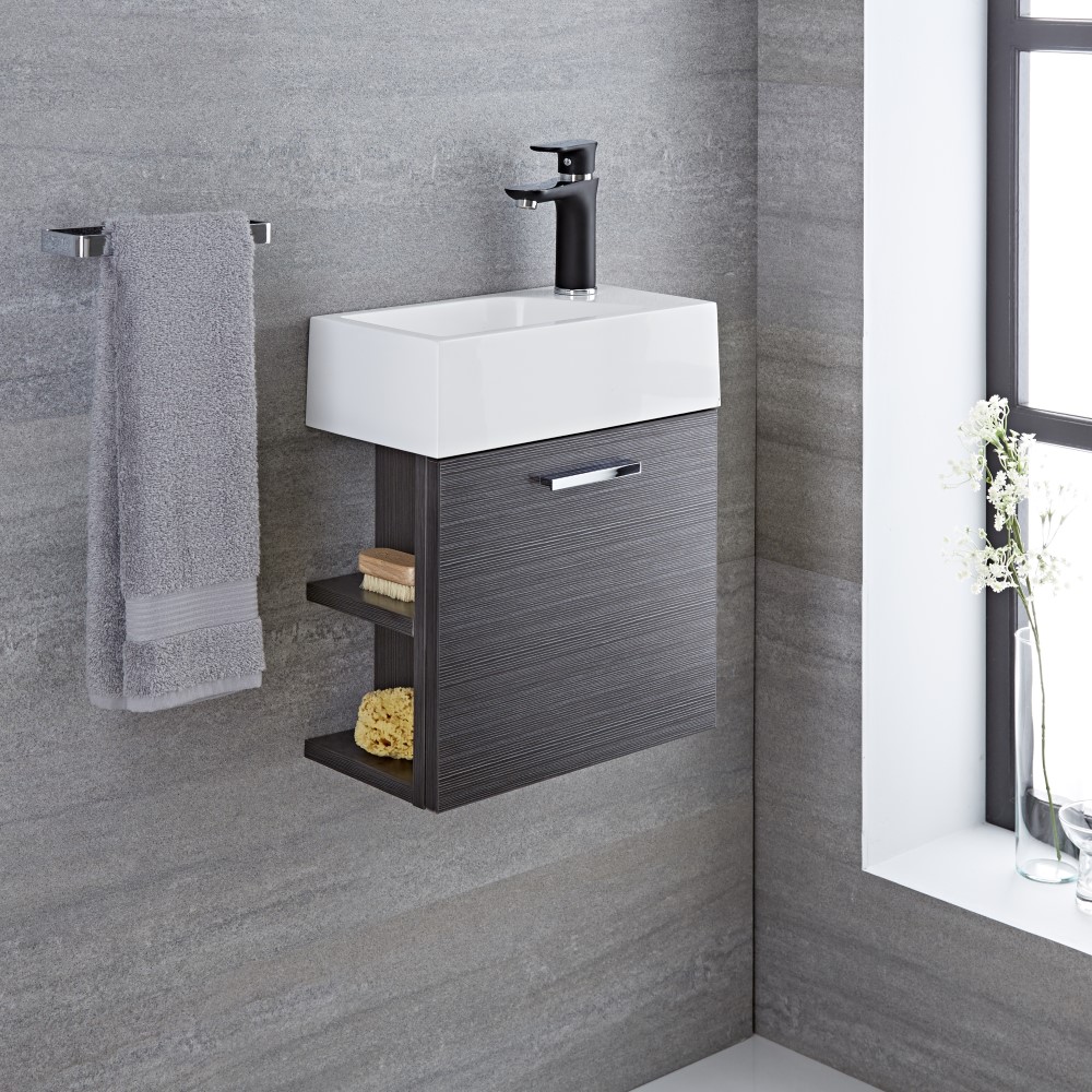 Meuble-lavabo Langley Gris 40x22x46cm