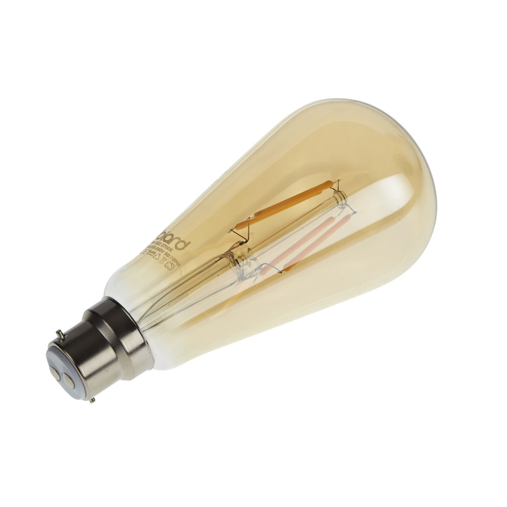 Biard Ampoule LED Filament B22 6W Dimmable Ambrée - Lot de 6