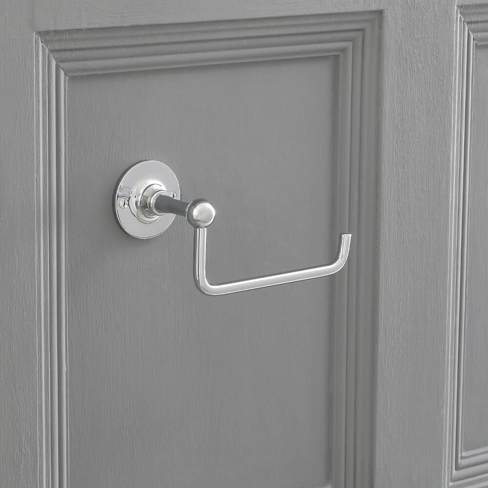 Dérouleur de papier toilette chromé