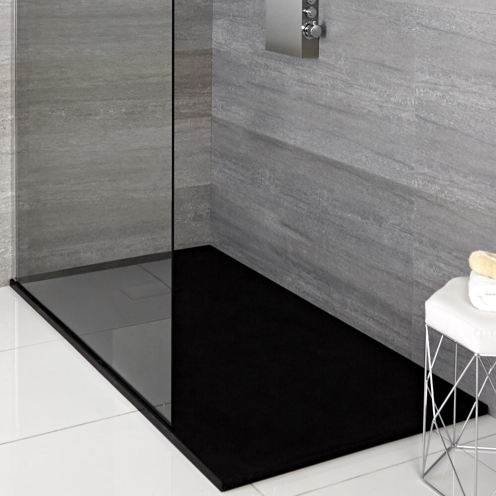 Receveur extra plat Anthracite rectangulaire - Choix de Tailles