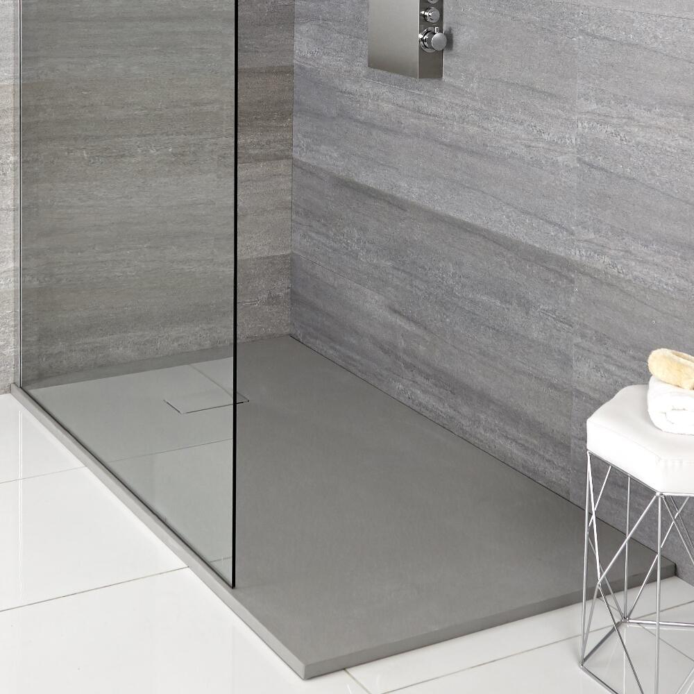 Receveur de douche rectangulaire gris perle 110x70cm