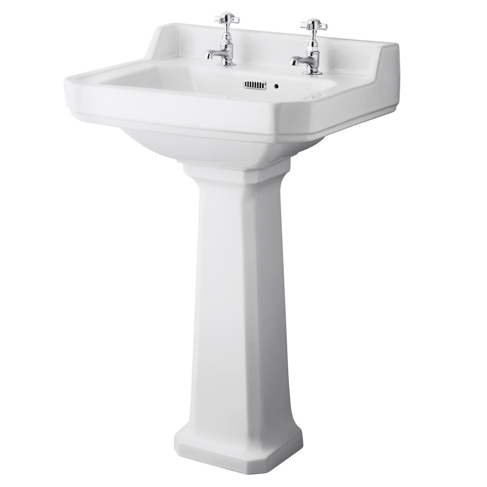 Lavabo 56cm & WC Rétro - Choix d'abattant