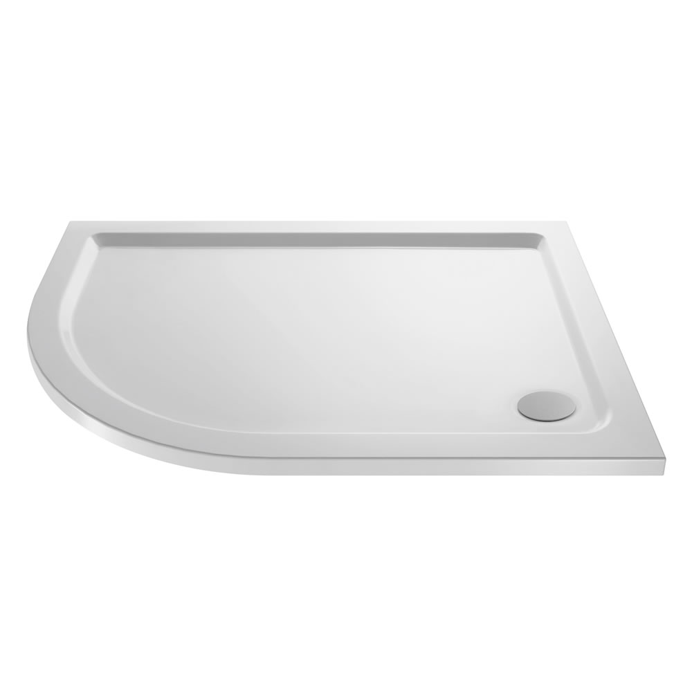 Receveur de douche arrondi d'angle gauche 100x90cm