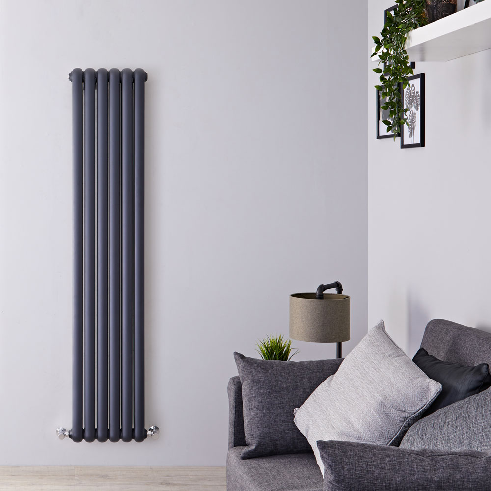 Radiateur Design Vertical Anthracite Saffre 180cm x 38,3cm x 8cm 1489 Watts