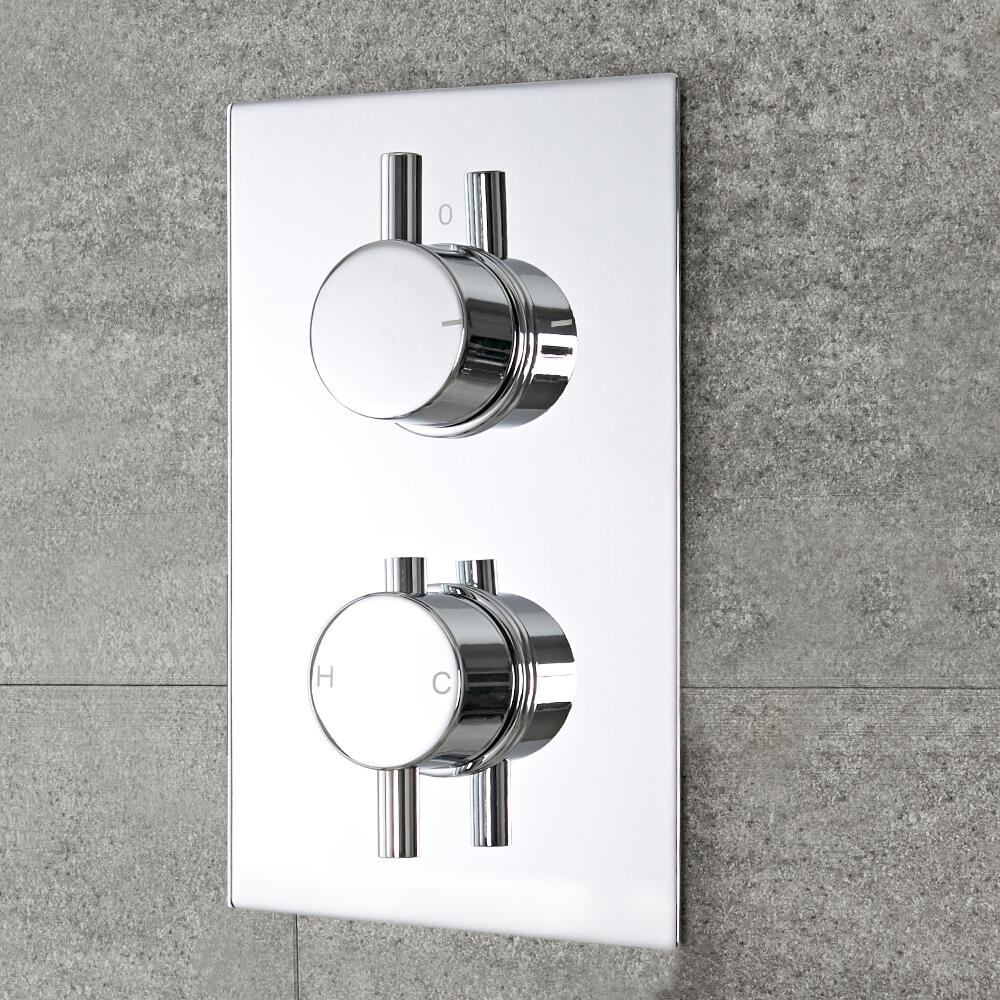 Mitigeur Douche Thermostatique Encastré Design Rond Como
