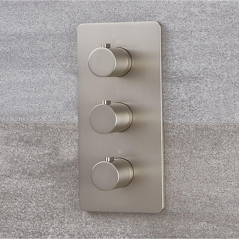 Mitigeur de douche thermostatique - 3 Fonctions - Harting Nickel brossé