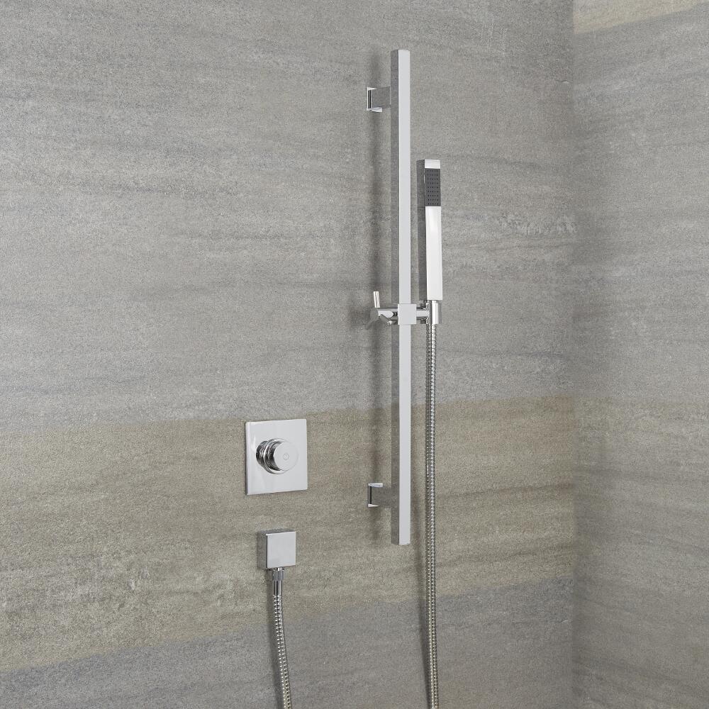 Douche Digitale Thermostatique 1 Fonction & Douchette sur Rampe 70cm - Narus