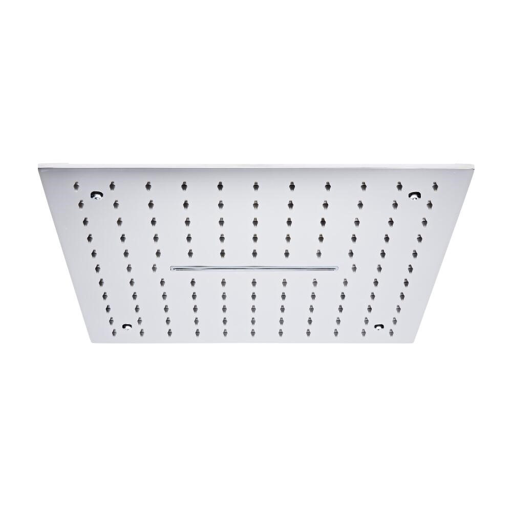 Trenton - Pommeau de Douche Encastré Carré Cascade 40cm - Chromé