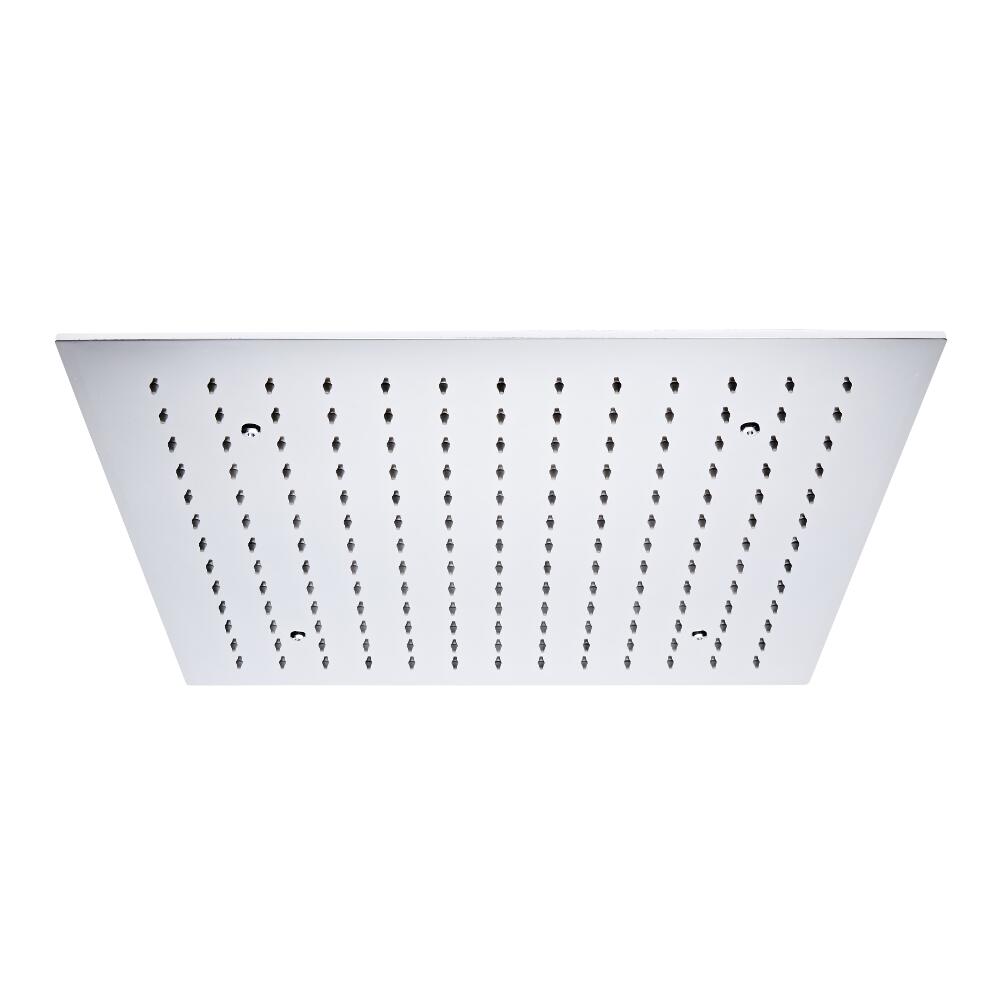 Pommeau de Douche Encastré Carré Cascade 50cm - Chromé - Tatham
