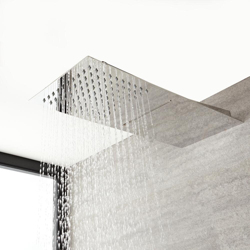 Pommeau de douche Cascade & Pluie Rectangulaire 20 x 50cm