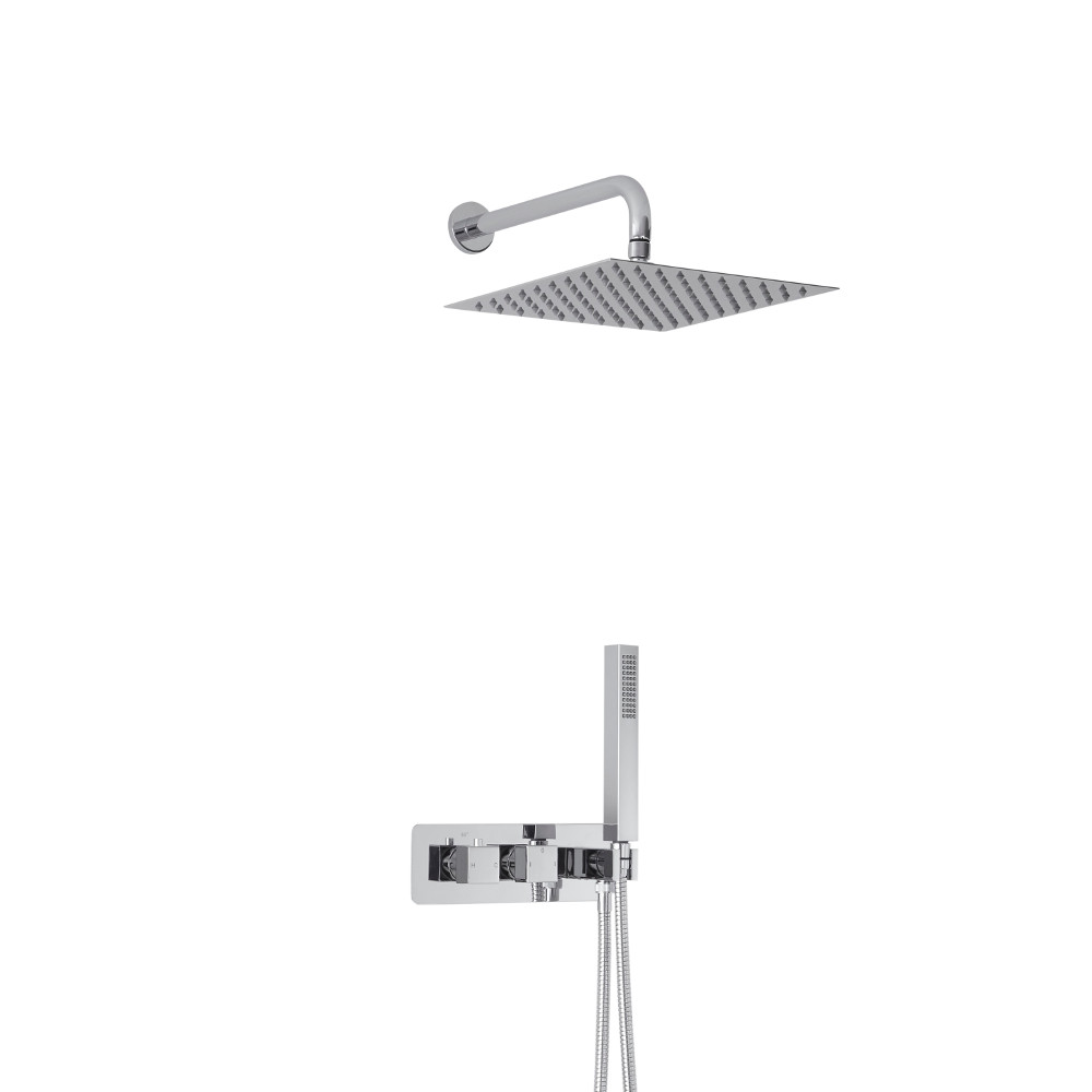 Kit Douche Encastrable Pommeau Carré 30cm & Douchette Arvo