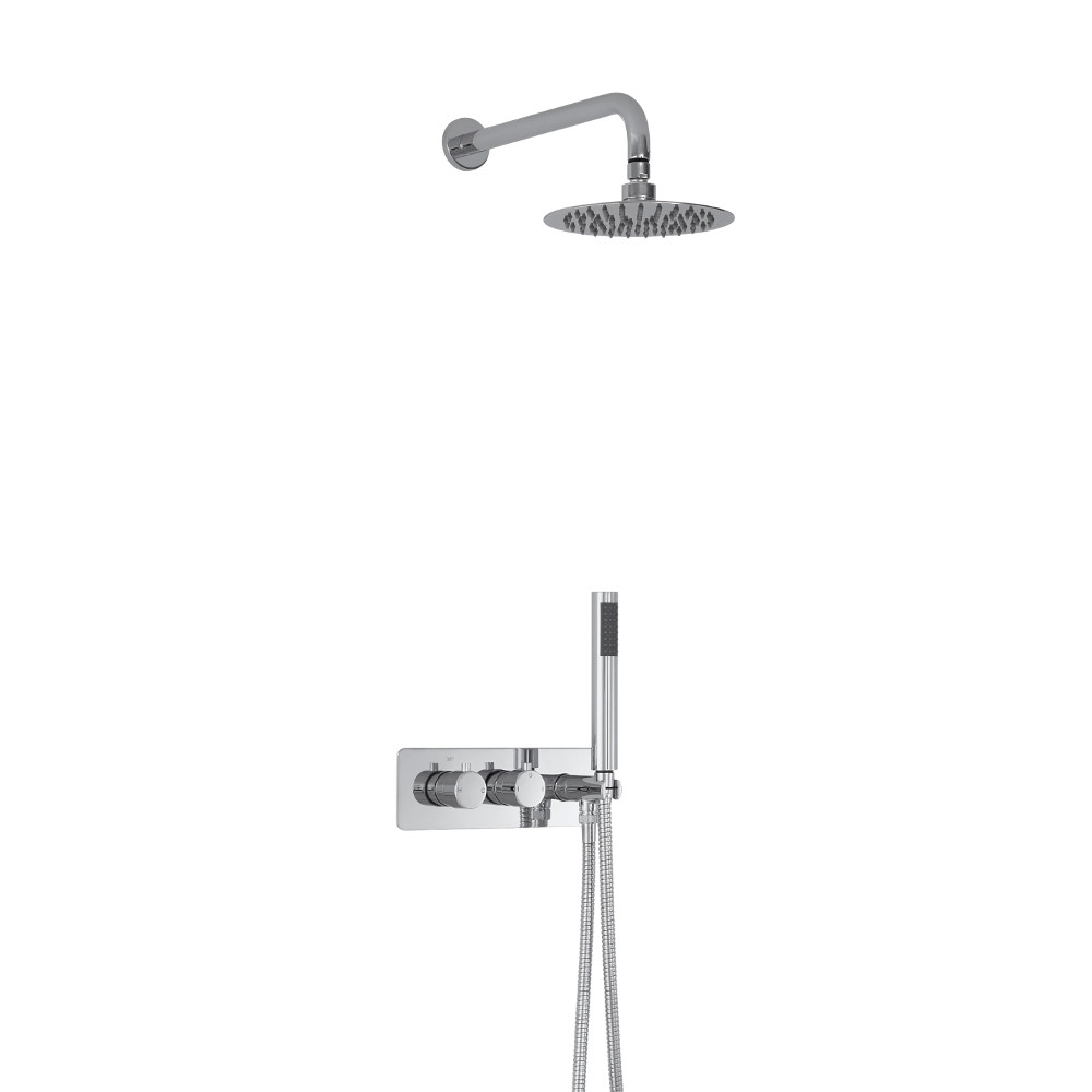 Kit Douche Encastrable Pommeau Rond Ø 20cm & Douchette Mirage
