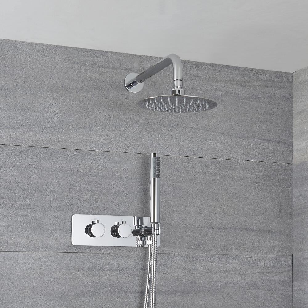 Kit Douche Encastrable Pommeau Rond Ø 20cm & Douchette Mirage