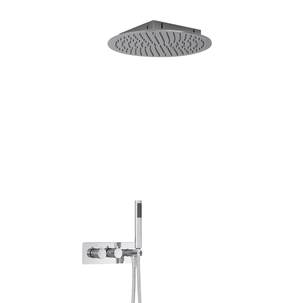 Kit Douche Encastrable Pommeau Plafonnier Ø 40cm & Douchette Mirage