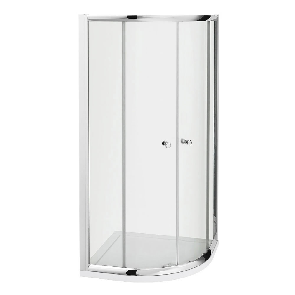Cabine de Douche Accès d'Angle 80x195cm & Receveur Hutton
